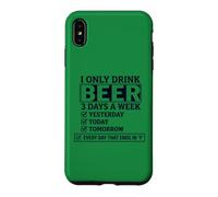 Carcasa para iPhone XS MAX Solo Bebo Cerveza 3 días a la Semana Lista de verificación