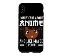 Carcasa para iPhone XS MAX Solo me Importa el Anime y me Gusta Maybe 3 People Black Anime