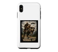 Carcasa para iPhone XS MAX Solo Otro día Normal | Retro Bigfoot Capibara T-Rex