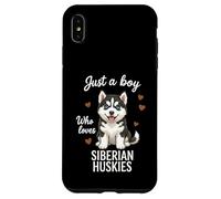 Carcasa para iPhone XS MAX Solo un Chico Que ama a los Huskies siberianos