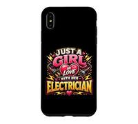 Carcasa para iPhone XS MAX Solo una Chica Enamorada de su Electricista Electricista Divertido