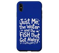 Carcasa para iPhone XS MAX Solo yo, el Agua y el pez Que se escapó: Divertida Pesca