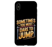 Carcasa para iPhone XS MAX Sometimes You Must Dare To Jump Entrenamiento de Salto -