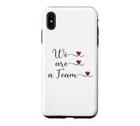 Carcasa para iPhone XS MAX Somos un Equipo Lindo Regalo tipográfico Escrito a Mano