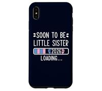 Carcasa para iPhone XS MAX Soon to Be Little Sister 2026 Loading Pregnancy Announcement