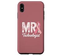 Carcasa para iPhone XS MAX Soporte para concientización sobre el cáncer de Mama con Cinta Rosa para tecnólogos de resonancia
