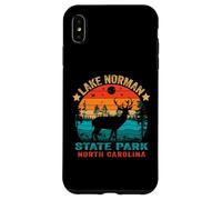 Carcasa para iPhone XS MAX Souvenir Retro al Atardecer en el Parque Estatal Lake Norman de Carolina del Norte