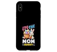 Carcasa para iPhone XS MAX Soy la mamá Conejito Caza Huevos Familia Pascua a Juego