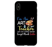 Carcasa para iPhone XS MAX Soy Profesor de Arte, Igual Que un Profesor Normal, Excepto más Cool