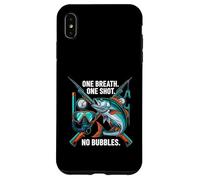 Carcasa para iPhone XS MAX Spearfishing One Breath One Shot No Bubbles Diver