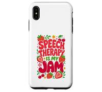 Carcasa para iPhone XS MAX Speech Therapy is My Jam Boho Floral SLP Speech Therapist