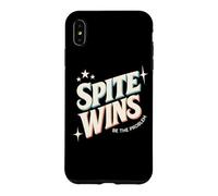 Carcasa para iPhone XS MAX Spite Wins Be The Problem Funny Sarcastic Retro Cita Humor