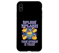 Carcasa para iPhone XS MAX Splish Splash Your Opinion Is Trash Rubber Duck