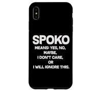 Carcasa para iPhone XS MAX Spoko Significa sí no Tal Vez Frase polaca Divertida