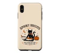 Carcasa para iPhone XS MAX Spooky Biscuit Bakery Black Cat Hornear Humor Humor Estado de ánimo