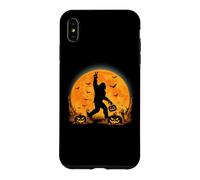 Carcasa para iPhone XS MAX Spooky Halloween Full Moon Bigfoot Pumpkin Funny Sasquatch