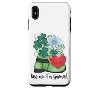 Carcasa para iPhone XS MAX St. Patricks Day GNOME and Shamrock Decor For Women Kiss Me