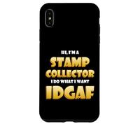 Carcasa para iPhone XS MAX Stamp Collector Idgaf Rarest US/British Stamp Collections