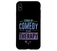 Carcasa para iPhone XS MAX Stand Up Comedy Is My Therapy Artista Comediante -