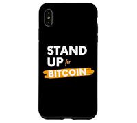 Carcasa para iPhone XS MAX Stand Up For Bitcoin Cryptocurrency Is Freedom BTC Crypto