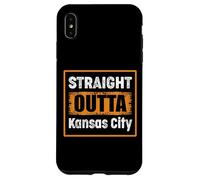 Carcasa para iPhone XS MAX Straight Outta Kansas City Missouri USA Envejecido Vintage