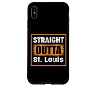 Carcasa para iPhone XS MAX Straight Outta St. Louis Missouri USA Retro Humor Envejecido