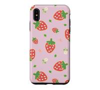 Carcasa para iPhone XS MAX Strawberry Floral Garden Cottagecore Aesthetic