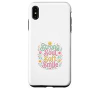 Carcasa para iPhone XS MAX Strong Soul Soft Smile Floral Diseño Inspirador
