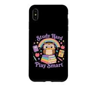 Carcasa para iPhone XS MAX Study Hard Play Smart Owl Back To School Student