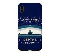 Carcasa para iPhone XS MAX Submariner Cita Estrellas sobre Profundidades Debajo Submarino U-Boat