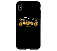 Carcasa para iPhone XS MAX Sunflower Keep Positive Butterflies Quotes Butterfly