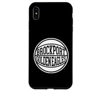 Carcasa para iPhone XS MAX SUNY Brockport Golden Eagles Retro Basketball Classic