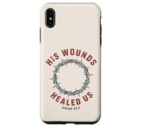 Carcasa para iPhone XS MAX Sus heridas Nos sanaron Isaías 53:5 Crown Faith