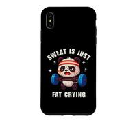 Carcasa para iPhone XS MAX Sweat Is Just Fat Crying Panda Gym Workout