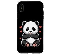 Carcasa para iPhone XS MAX Sweet Panda con Corazones Kawaii Bear Love Design