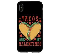 Carcasa para iPhone XS MAX Tacos Are My Valentine Funny Valentine’s Day Foodie