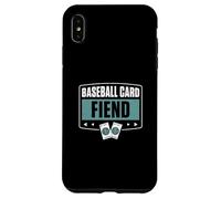 Carcasa para iPhone XS MAX Tarjeta de béisbol Fiend Cool Baseball Fan Coleccionista de Tarjetas coleccionables