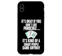 Carcasa para iPhone XS MAX Tarjeta Divertida Pinochle con Texto en inglés It's Okay If You Don't Like Pinochle