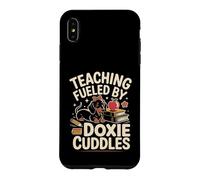 Carcasa para iPhone XS MAX Teaching Fueled by Doxie Cuddles profe teckel Escuela