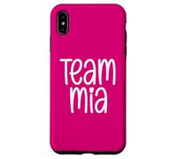 Carcasa para iPhone XS MAX Team MIA Girls Nombre Deportes Hija Nieta Mamá