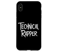 Carcasa para iPhone XS MAX Technical Rapper Rap Bars Hip Hop MC Writer Rapping Costume