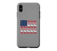 Carcasa para iPhone XS MAX Teckel Paws and Stripes Forever