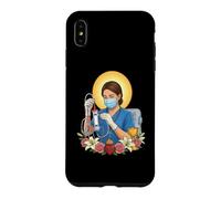 Carcasa para iPhone XS MAX Técnico de diálisis Coqueta Católica Sagrada Vintage Kitsch