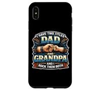 Carcasa para iPhone XS MAX Tengo Dos títulos papá y Abuelo y los rockeo Divertidos