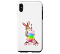 Carcasa para iPhone XS MAX Tengo Esta Linda Bebida de batido con Forma de arcoíris con Forma de Conejito Que es motivadora