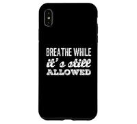 Carcasa para iPhone XS MAX Texto de Humor Divertido La Gente Divertida Respira Mientras Sigue Siendo Legal