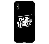 Carcasa para iPhone XS MAX Texto no Afortunado Gente Divertida Mala Suerte Estoy en una racha perdedora