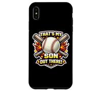 Carcasa para iPhone XS MAX That's My Son out There Orgulloso Baseball Dad Padre Mamá Mamá