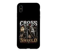 Carcasa para iPhone XS MAX The Cross Is My Shield Christian Warrior Design Armor of God