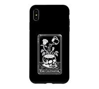 Carcasa para iPhone XS MAX The Cultivator Macabro Tarot Card Skull Planter Botánica